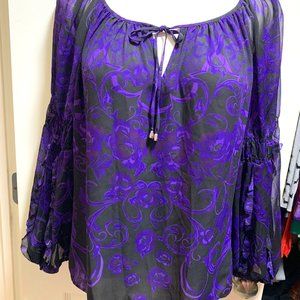 Dressy Pheasant Stle Blouse Size M